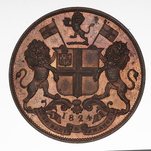 Proof Coin - 4 Pice, Madras Presidency, India, 1824