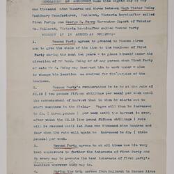 Memorandum of Agreement - H. V. McKay & George R. Perry, 8 May 1903