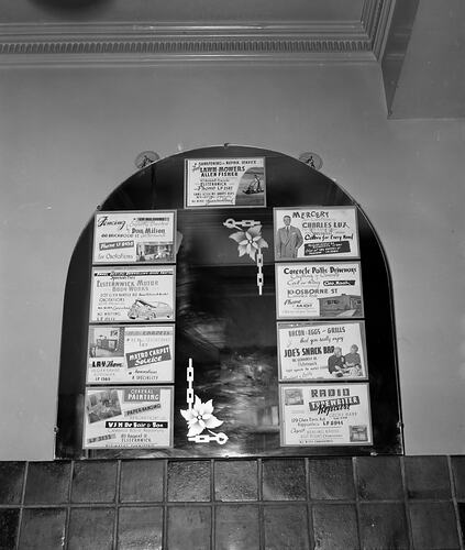 Advertising Signs, Elsternwick Hotel, Elsternwick, Victoria, Nov 1954