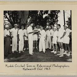 Kodak Cricket Team vs. Professional Photographers, Kelmscott Oval', 1963
