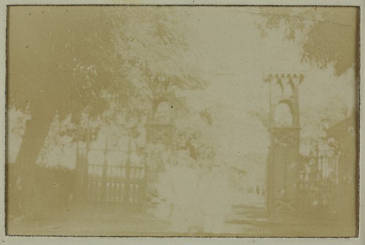 Entrance Gate to Garden, Egypt, 1914-1918