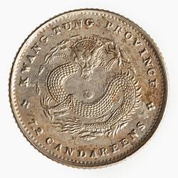 Coin - 10 Cents, Kwangtung, China, 1890-1908