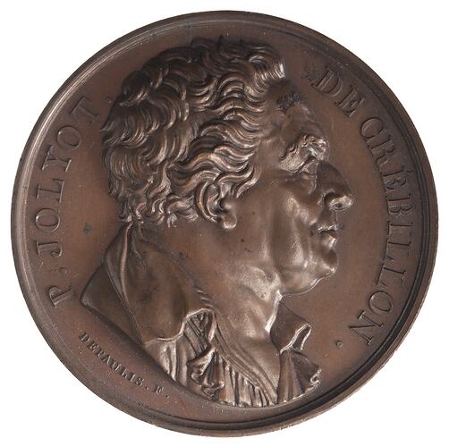 Medal -  Prosper Jolyot de Crébillon, France, 1818