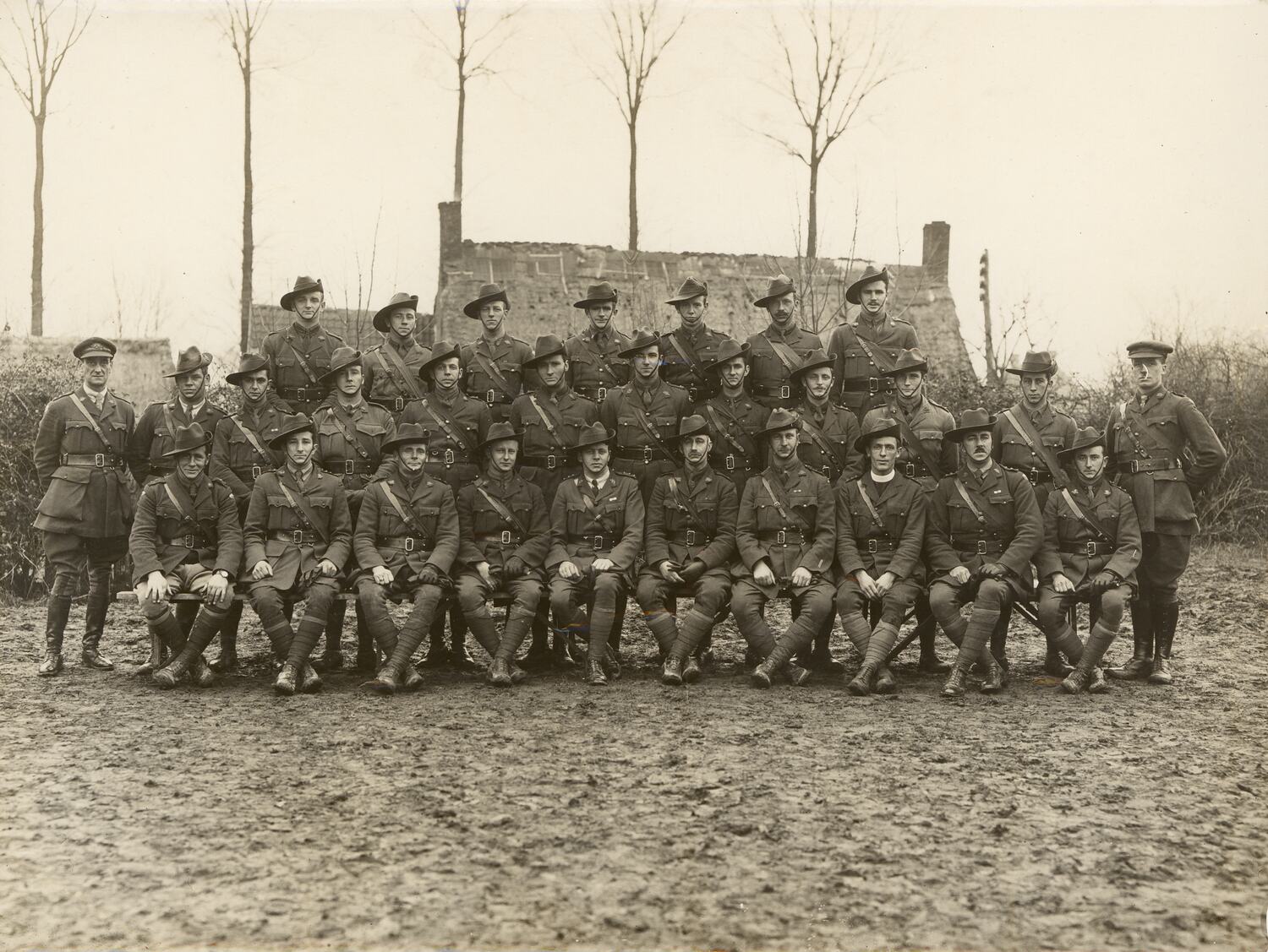 Photograph - Australian Officers, A.I.F., World War I, circa 1917-1918