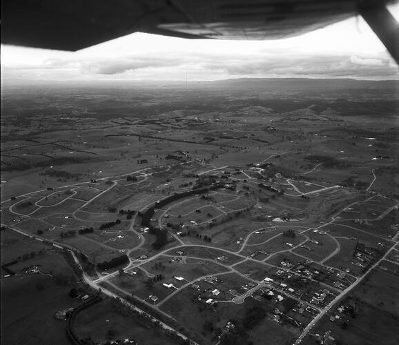 Negative - Aerial View of Lilydale & Surrounding Area, Victoria, 20 Jul 1968