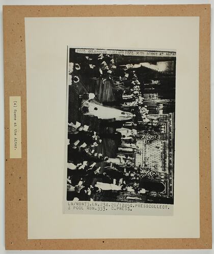 Picturegram - 'Scene at the Altar', Westminster Abbey, London, 20 Nov 1947