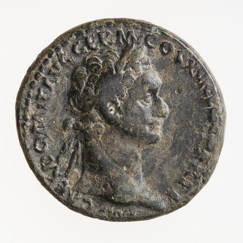 Coin - As, Emperor Domitian, Ancient Roman Empire, 92-94 AD