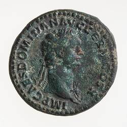 Coin - As, Emperor Domitian, Ancient Roman Empire, 84 AD