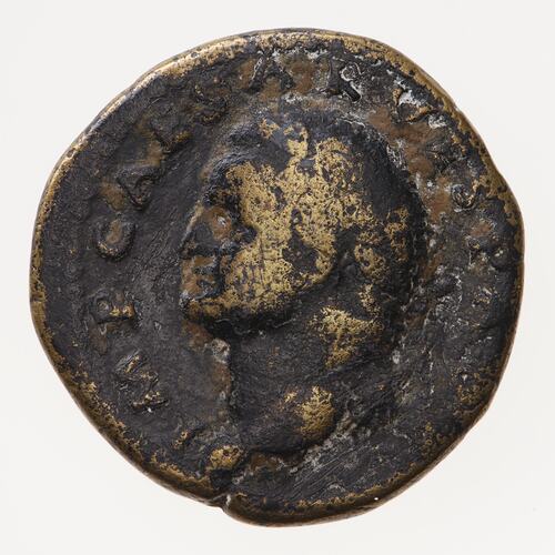 Coin - As, Emperor Vespasian, Ancient Roman Empire, 69-70 AD