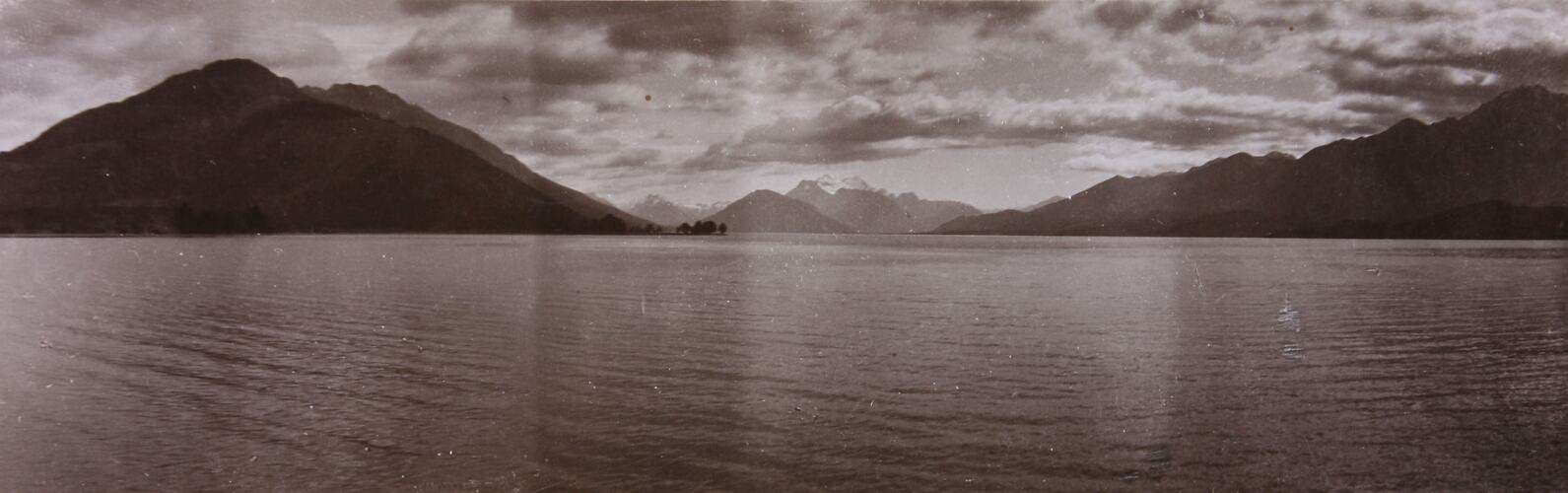 Back of photograph of New Zealand by Walter Baldwin Spencer, 1906/7