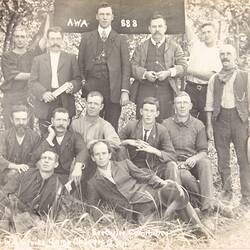 Photograph - Executive Committee Amalgamated Workers Association Strike Camp, Childers, Queensland, 1911