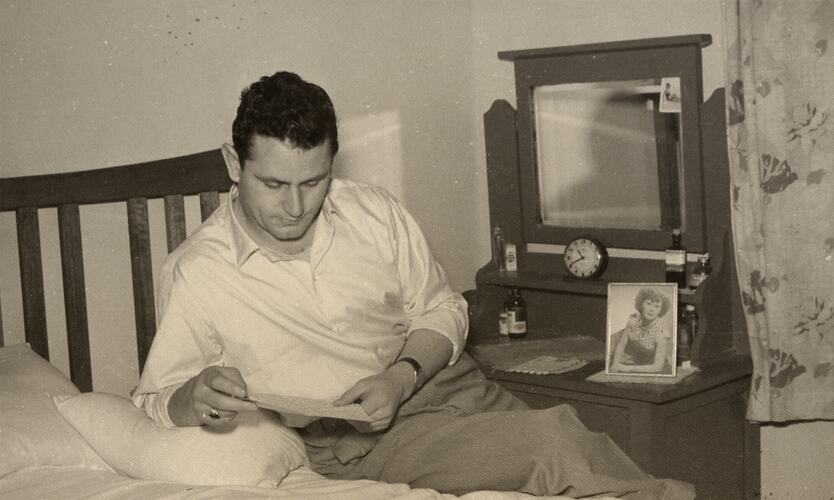 Bruno Ceresoli Reading Letter, Carlton, 1953