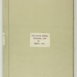 Journal - Kodak Archive, Series 5, 'Accounting Journals', Head Office Journal, Sep 1940 - Aug 1942