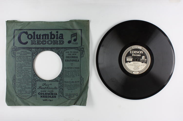 Disc Recording - Edison, Double-Sided, 'La Ronde Des Lutins, Op. 25' & 'Caprice Viennois', 1920-1929