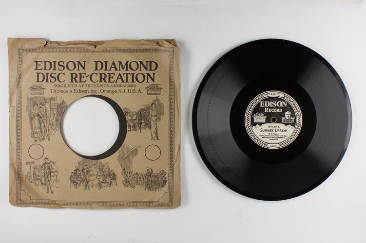 Disc Recording - Edison, Double-Sided, 'Summer Dreams' and 'Serenade', 1919-1929