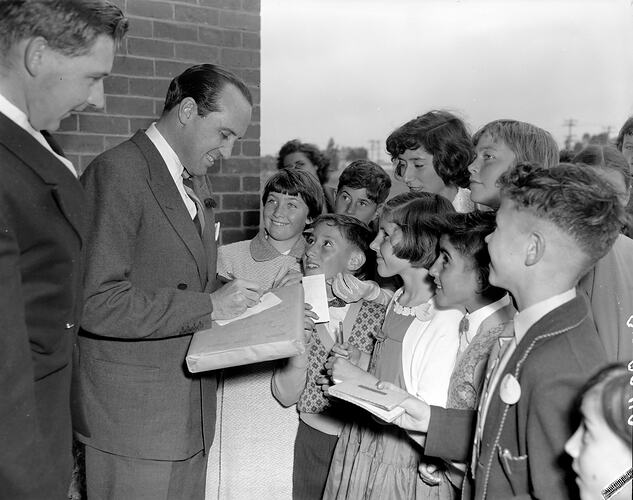 H.J. Heinz Company, Man Signing Autographs, Dandenong, Victoria, 12 Dec 1959