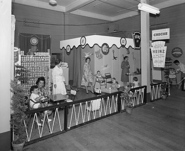 H.J. Heinz Co, Creche Service at an Exhibition, Melbourne, 23 Feb 1960