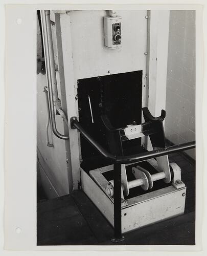 Kodak Australasia Pty Ltd, Can-Feed Cradle of Lowerator, Coburg, circa 1963