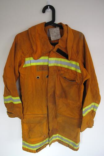 Photograph of CFA Jacket, worn by Peter Auty, Flowerdale, 2002-2009.