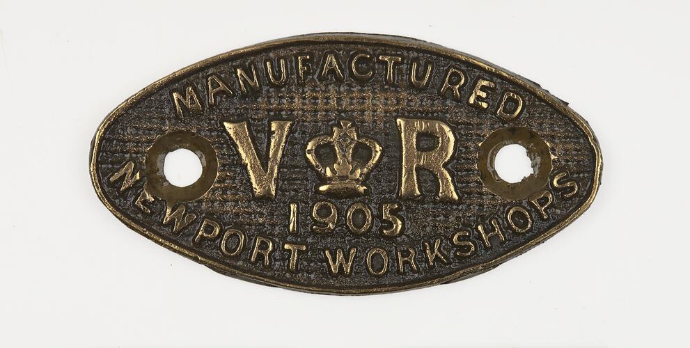 Locomotive Plate - VR Workshops, 1905