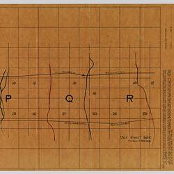 Identification Trace Map - Military, 'For Use With Artillery Maps', Sheet 62c, Scale 1:40,000, World War I, 1914-1918