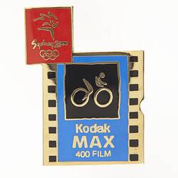 Lapel Pin - Kodak, Kodak Max 400 Film & Sydney 2000, circa 2000