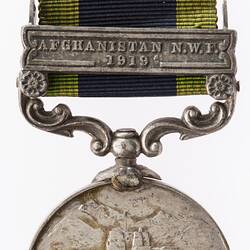 Medal - Indian General Service 1908-1935, George V, India, Corporal F.C. Wolters, 1919 - Reverse