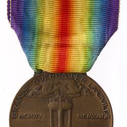 Medal - Victory Medal 1914-1918, Italy, 1918 - Reverse