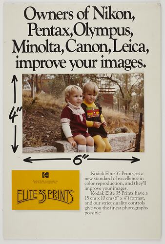 Poster - Kodak Australasia Pty Ltd, Improve Your Images, Elite 35 Prints, circa 1960-1970