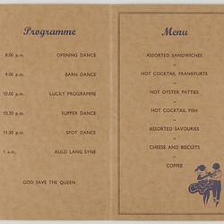 Programme - Kodak Australasia Pty Ltd, 'Staff Ball', Sydney, 16 Oct 1953, Page 2-3