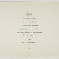 Programme - Kodak Australasia Pty Ltd, 'A Dinner Tendered to Keast Burke Upon the Occasion of His Retirement', Sydney, 30 Mar 1960, Page 2-3