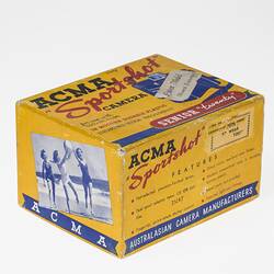 Camera Box - Australasian Camera Manufacturers Australia (ACMA), 'Sportshot Senior Twenty', Sydney, circa 1950