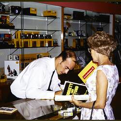 Slide - Kodak Australasia Pty Ltd, Retail Shop Counter, Rockhampton, Apr 1970