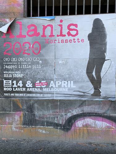 Digital Photograph - Concert Poster, Melbourne, May 2020