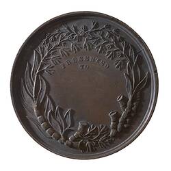 Medal - Horticultural Society of New South Wales Bronze Prize, c. 1860 AD