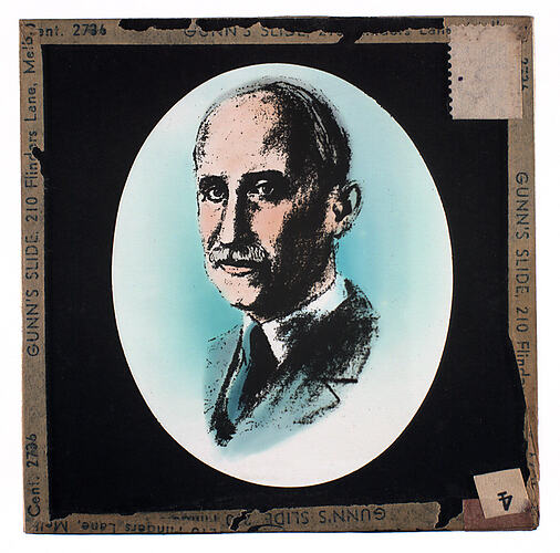 Lantern Slide - Universal Opportunity League, Male Portrait