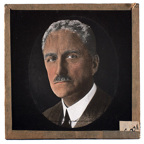 Lantern Slide - Universal Opportunity League, Male Portrait