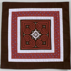 Cushion Covers - Hmong Community, Basic Heart Motif, Victoria, circa 1991-1992