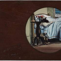 Lantern Slide - Rackwork Type, Rat in Mouth, circa 1850-1900