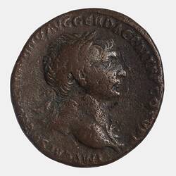 Coin - As, Emperor Trajan, Ancient Roman Empire, 103-111 AD