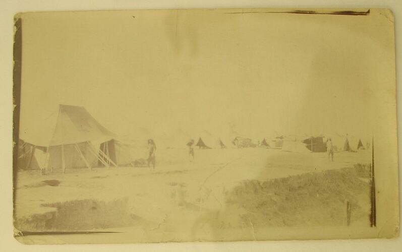 Australian military camp erected on Tigris River.