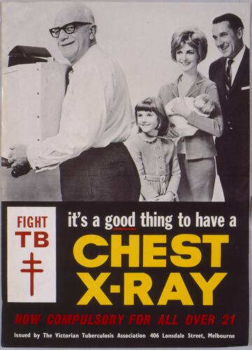 Poster - It's a Good Thing to Have a Chest X-ray, Victorian Tuberculosis Association, circa 1950s