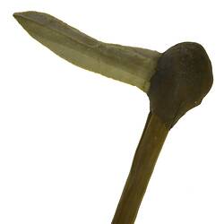 Stone axe and handle (detail)