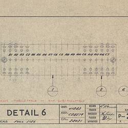 Mechanical Drawing - CSIRAC Computer, Detail 6, P-24285, 1947