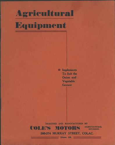 Cole's Motors Agricultural Equipment
