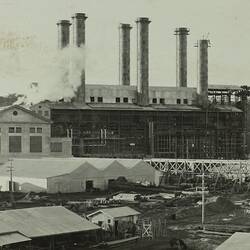 Photograph - State Electricity Commission, Boiler House and Turbine House, Yallourn, Victoria, circa 1922