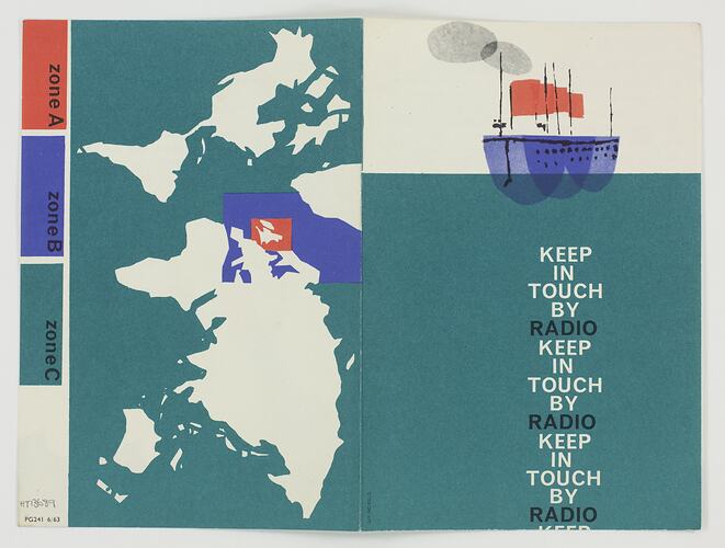Leaflet - Shipboard Communications, 'Keep in Touch by Radio', 1963