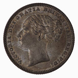 Coin - Shilling, Queen Victoria Great Britain, 1883 (Obverse)
