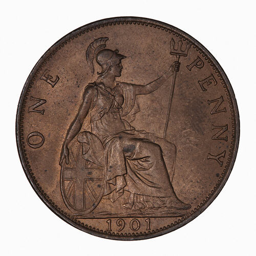 Coin - Penny, Queen Victoria, Great Britain, 1901 (Reverse)