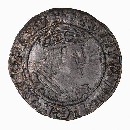 Coin - Groat, Henry VIII, England, Great Britain, 1526 - 1544 (Obverse)